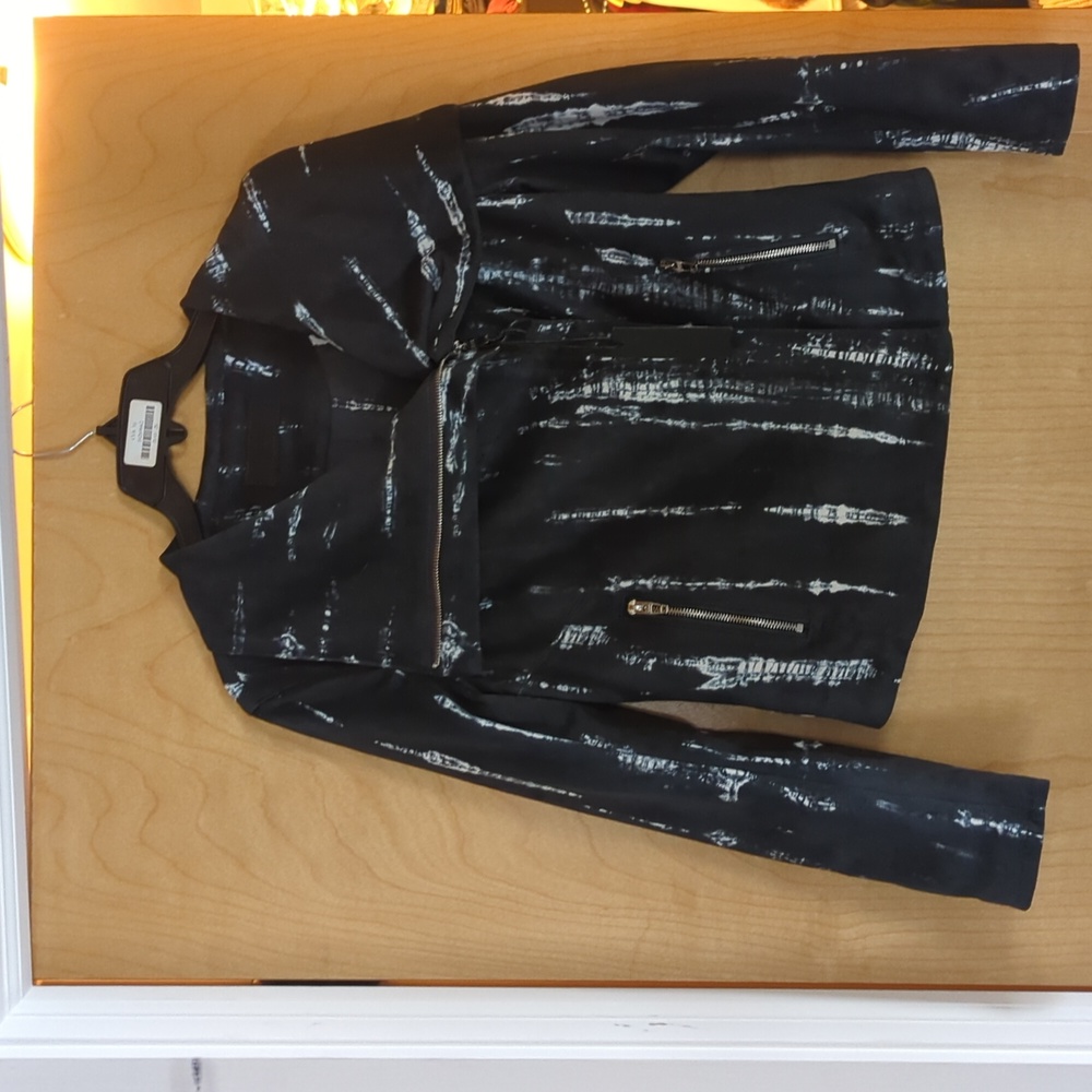 BlankNYC Wishful Thinking Tie-dye Moto Jacket